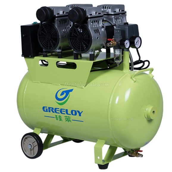 Greeloy GA-62 Ultra Leiser 1,5 PS 60L Dental &ouml;lfreien Kompressor mit R&uuml;ckschlagventil